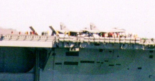 CVN-72 Detail, just before launch
