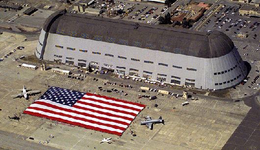 Hangar 1 at Moffett Field, Ca